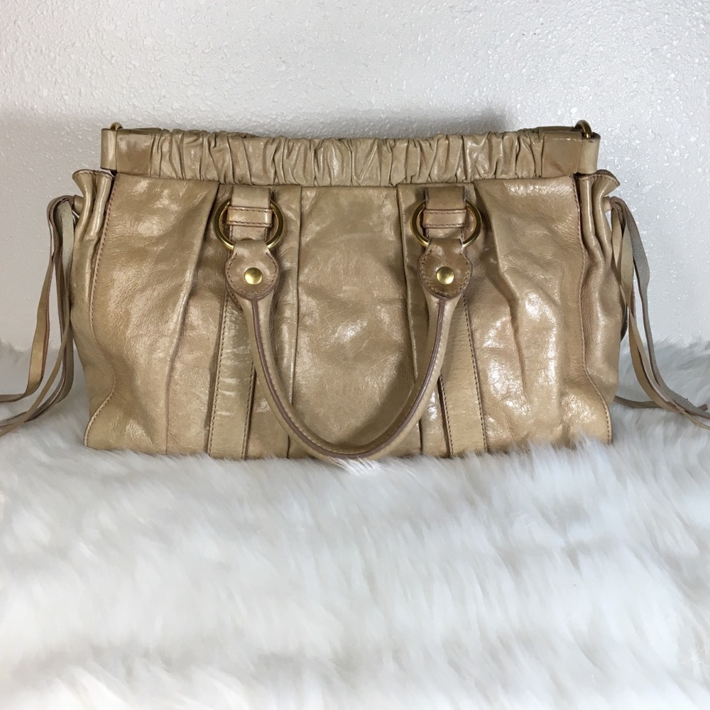 Miu Miu 2 Way Handbag With Strap - Gem
